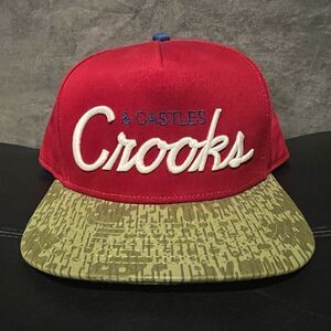 *VTG Rare* CROOKS & CASTLES Team Crook Adjustable SnapBack Hat / One Size